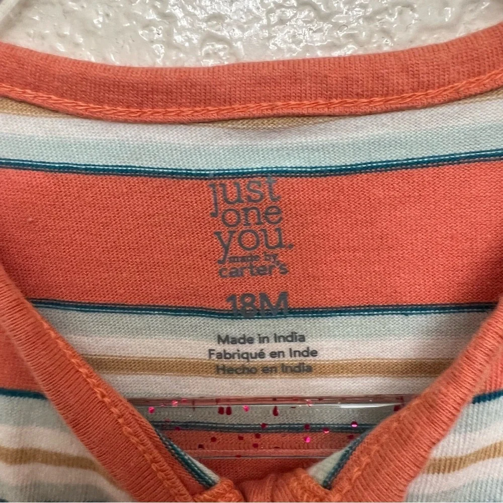 Carter's Just‎ One You® Baby Boys' Tiger Striped Romper - Orange